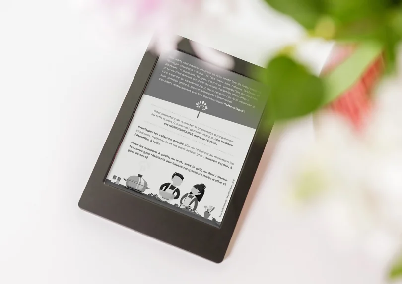Création de ebooks de recettes santé du réseau Mima Nutrition