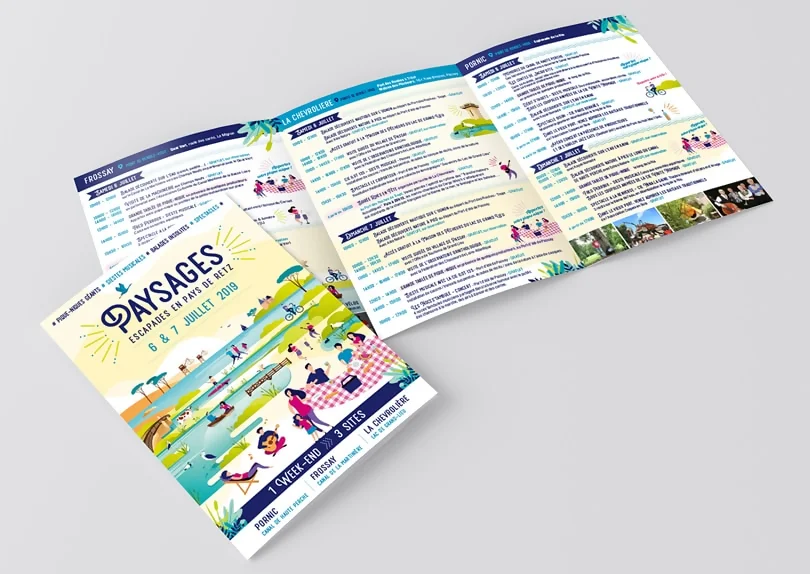 Création flyer programme événement Pays de Retz - Pornic - CIMAJINE graphiste St-Nazaire