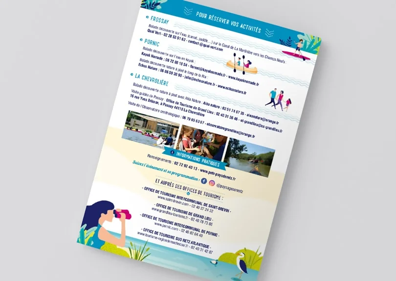 Création flyer programme événement Pays de Retz - Pornic - CIMAJINE graphiste St-Nazaire