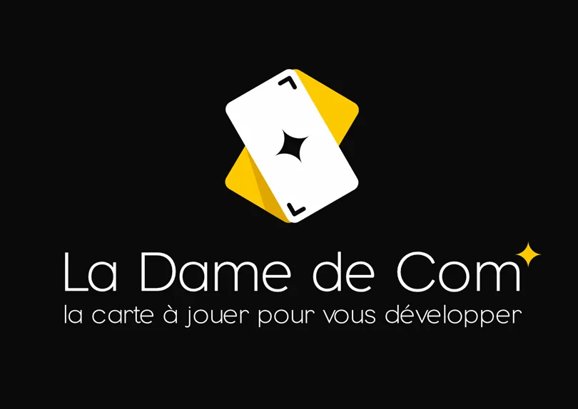 Création logo pour La Dame de Com' Marketing et Communication © CIMAJINE Graphiste St-Nazaire